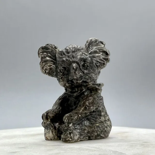 Miniature Pewter Koala Bear Animal Figurine