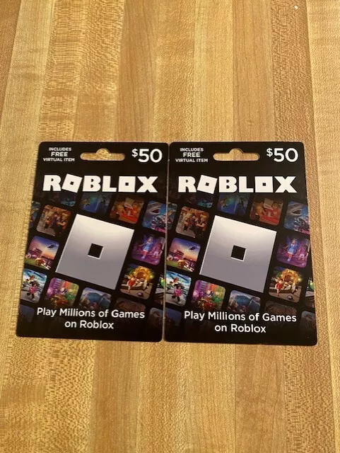 Free $100 robux gift card for roblox 