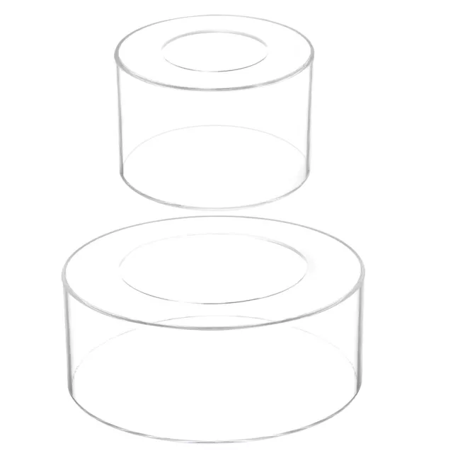 Acrylic Cake Stand, 1Set Clear Cake Riser Cake Tier, 10x4 Inch, 6x4 Inch