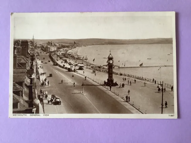 U.K. Weymouth General View Vintage Postcard R48401