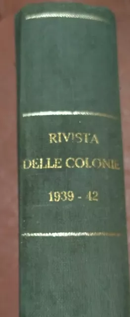 Rivista Delle Colonie Del 1939