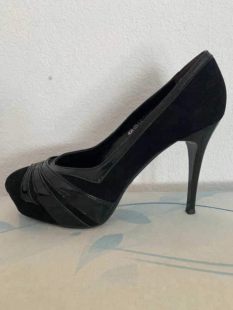 Chaussures/escarpins à talon haut Cuir/daim veritable T39 noires