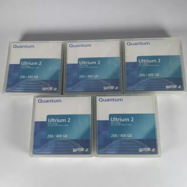 Quantum MRL2MQN-01 LTO Ultrium 2 Datenkassette 200/400GB - NEU VERSIEGELT - 5ER-Pack