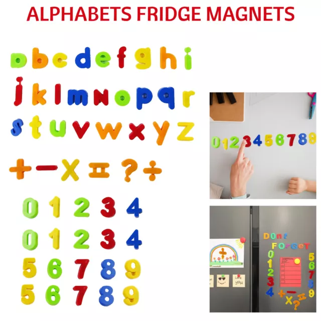 Kids Learning Teaching MAGNETIC Toy Letters & Numbers Fridge Magnets Alphabet