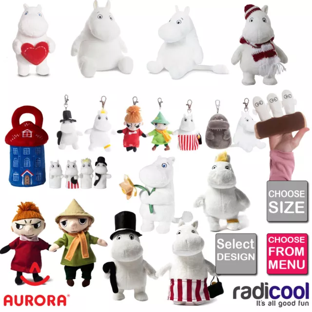 Aurora MOOMIN THE MOOMINS PLUSH Cuddly Soft Toy Teddy Kids Gift Brand New