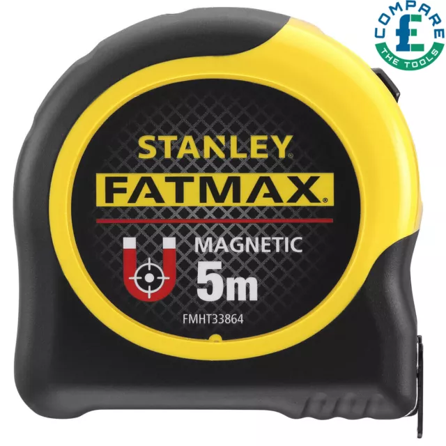 Stanley FMHT0-33864 FatMax Metric Magnetic Tape Measure with Blade Armor 5m