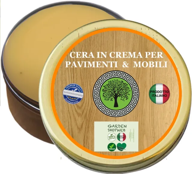 Ceralegno cera d'api crema pasta mobili legno lucida protegge Tonalità NATURALE