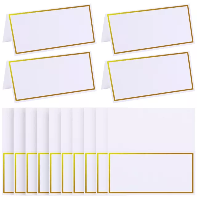 20 Pcs Place Cards for Banquets Seating Chart Wedding Reception Gold Leaf