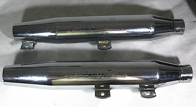 HARLEY-DAVIDSON FX EVO SOFTAIL EXHAUST MUFFLERS 65380-90 65699-90 front & rear