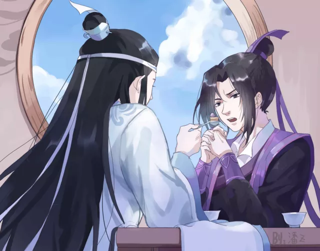 Anime mo dao zu shi wei ying wuxian kiss lan wangji Playmat Gaming Mat