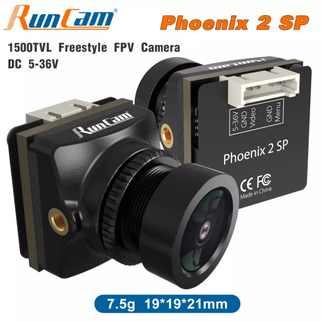 RunCam Phoenix 2 SP FPV Camera 1/2.8 COMS 1500TVL Global WDR 4:3/16:9 NTSC/PAL