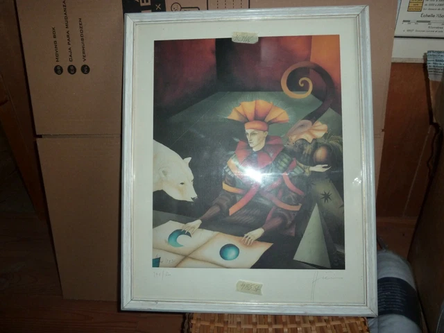 LITHOGRAPHIE LA FETE Dans La Cour Karen Tual N° 9/200 EUR 90,00