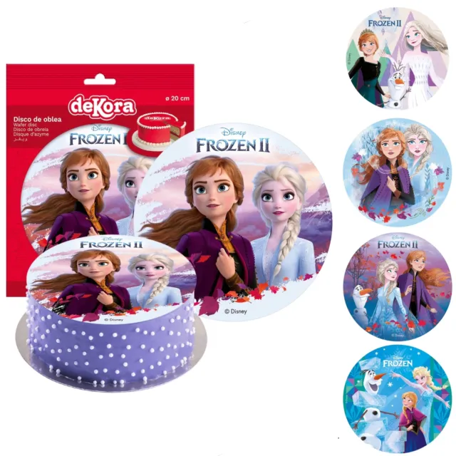 Essbare Tortenaufleger Disney Frozen II Elsa, Anna, Olaf Cake Topper Tortendeko