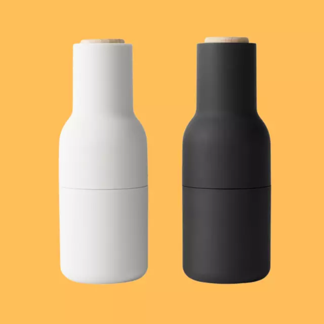 Audo Copenhagen ( Ex Menu ) Salt & Pepper Bottle Grinders Carbon & Ash