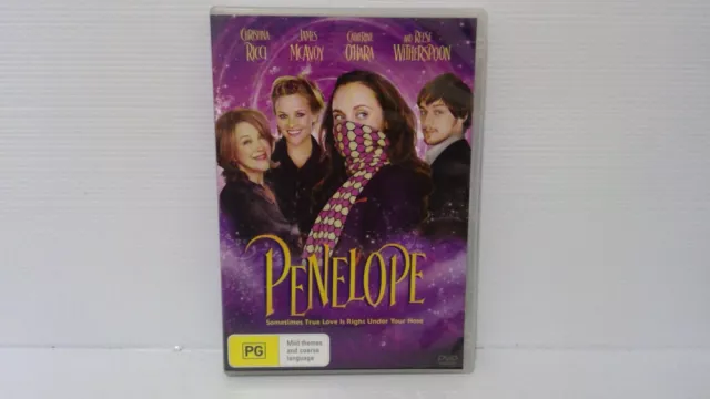 Penelope DVD Movie Christina Ricci James McAvoy R4 Free Postage