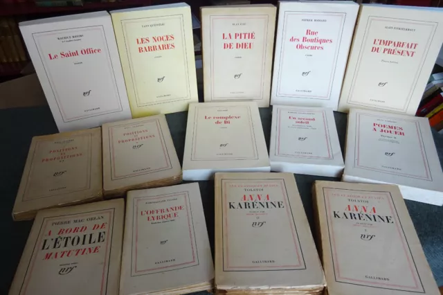 LITTÉRATURE-14 VOLS-ÉDITIONS NRF GALLIMARD-CLAUDEL-JOUHANDEAU-1ère ÉDITION