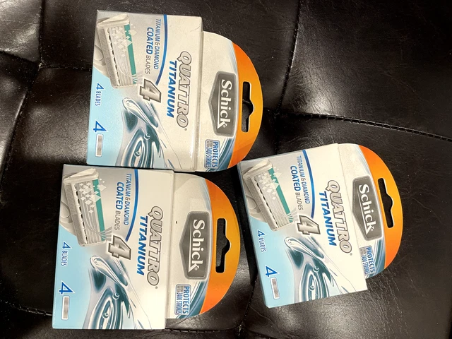4 cartuchos schick quattro titanio
