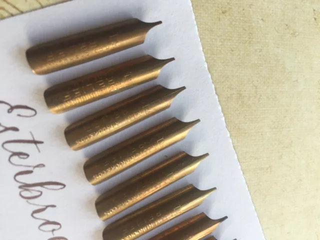 Vintage Esterbrook Relief Dip Pen Nibs Set of 10 (Set 2)