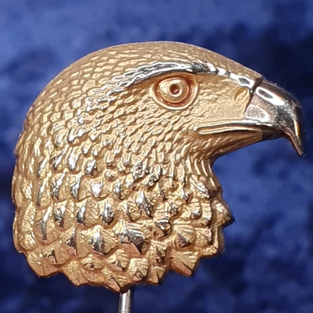 Épingle à Cravate Ou Foulard En Or 18 Carats (750) Avec Miniature En émail - Bijou Vintage Occasion En Très Bon état