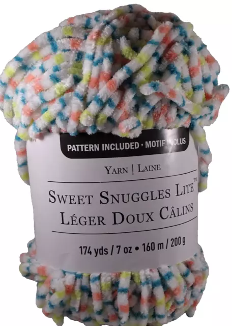 Loops & Threads Sweet Snuggles Chunky Plush Yarn SN-14 Yellow for Amigurumi