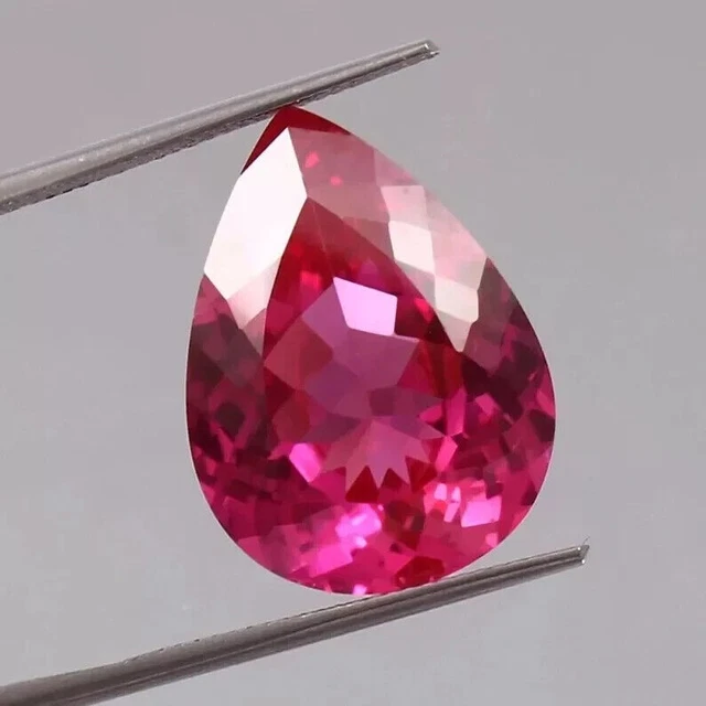 Pietra Rosa PIETRA PREZIOSA SFUSA impeccabile 17x12 mm naturale del Mozambico rosa ...