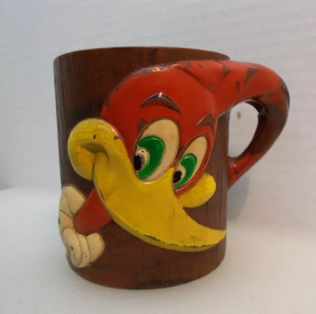 1960's Woody Woodpecker Plastic Mug