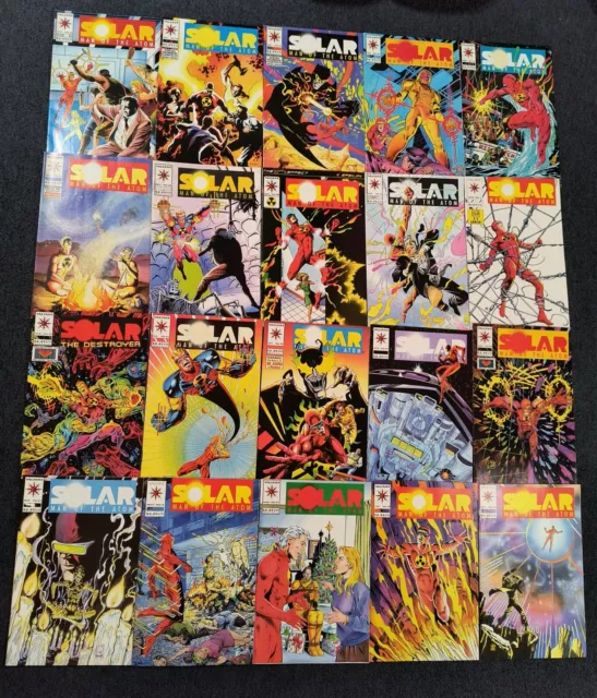 Solar: Man Of The Atom Valiant Comic Books Lot