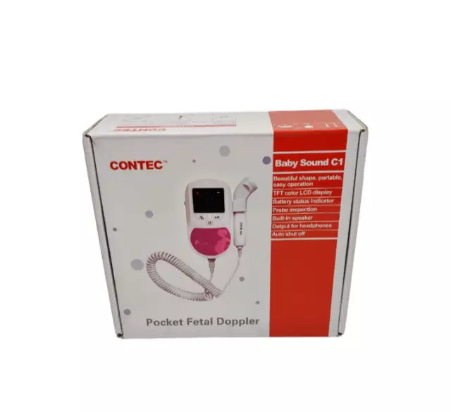 CONTEC C1 Moniteur De Fréquence Cardiaque Fœtale échographie Grossesse Bébé Son