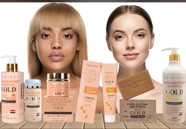 Crème éclaircissante Purec Egyptian Gold - Soin Complet Anti-taches - Tous Types De Peau