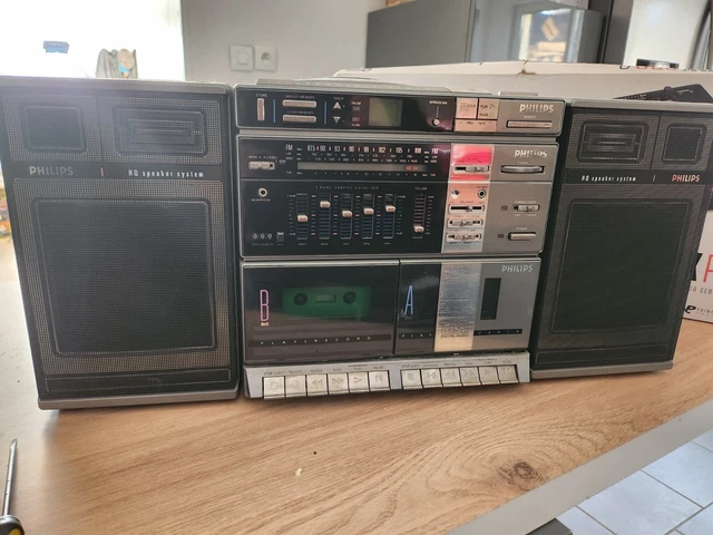 philips d8878 boombox CD, Cassette Recorder, radio Ghettoblaster