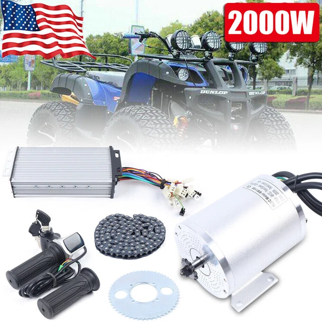 ELECTRIC BRUSHLESS DC Motor Kit, 48V 2000W High Speed Motor Controller