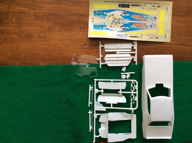 Revell #86-7619 Gene Snow Dodge Charger Funny Car Parts Body Interior Tin Decals