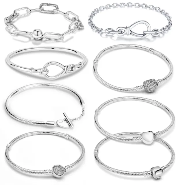 Pulso de Plata Ley 925 con Cuentas Marca Joyería Femenina Desnudo Infinito La Moda