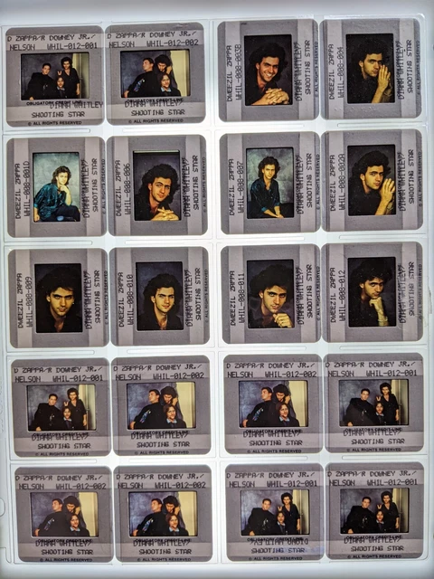 Dw4-473, Robert Downey Jr & D. Zappa Lot (20) 35Mm Orig Slide Via Dianna Whitley