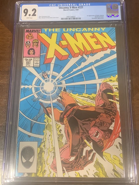 Uncanny X-Men #221 CGC 9.2 1st Appearance Mr. Sinister 1987
