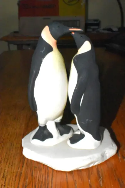 Vintage Highbank Porcelain Courting King Penguins