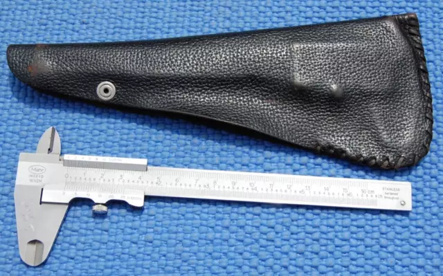 Vintage Mahr INXOYD 16NZ 6.5" Caliper Very Clean Germany Slide moves Smooth