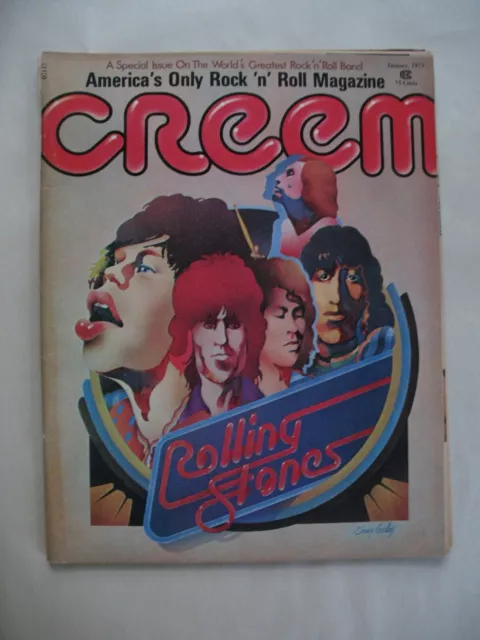 Creem Magazine January 1973-Rolling Stones Cover