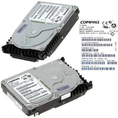 Compaq 180732-001 HDD 9.1GB BD009635CB SCSI 80-PIN 10K 8.9cm