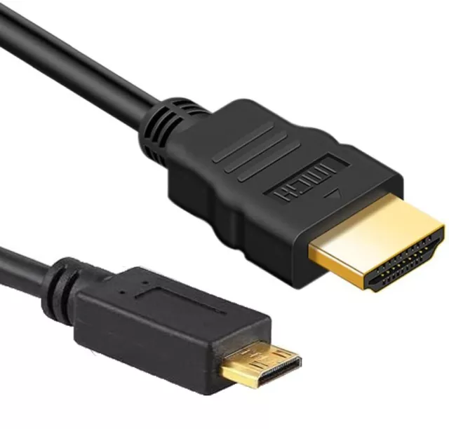 Mini HDMI to HDMI Cable 4K HDMI Lead A to C for TV HDTV LCD Mobile Cameras