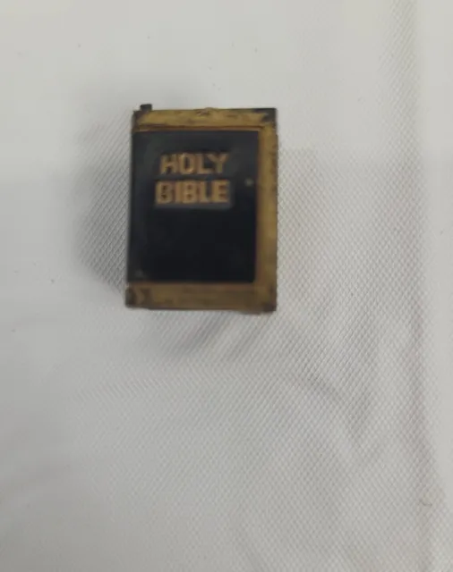 Vtg The Lord's Prayer Plastic Holy Bible Viewer Gumball Charm Cosmo Hong Kong