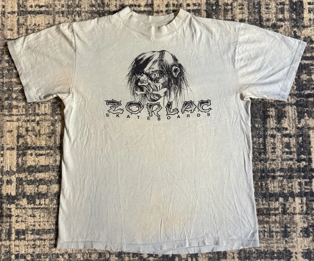 80s Zorlac John Gibson Tシャツ Pushead VINTAGE 80S ZORLAC PUSHEAD JOHN GIBSON SKATEBOARD T-SHIRT