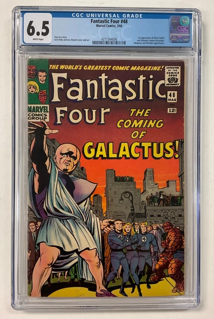 Fantastic Four #48 Stan Lee Marvel 1966 1st Appearance Silver Surfer CGC 6.5