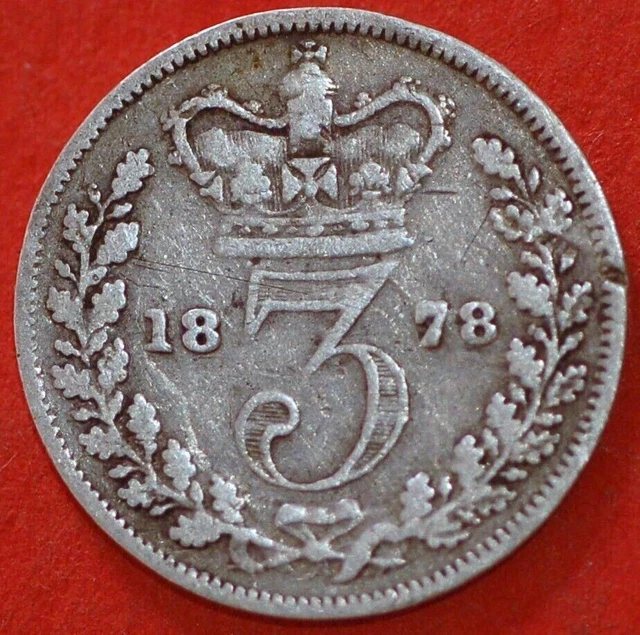 Great Britain 3 Pence 1878 KM# 730