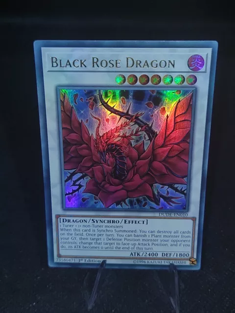 Black rose dragon drago rosa nera yugioh Yu gi Oh Yu-Gi-Oh DUDE-EN010