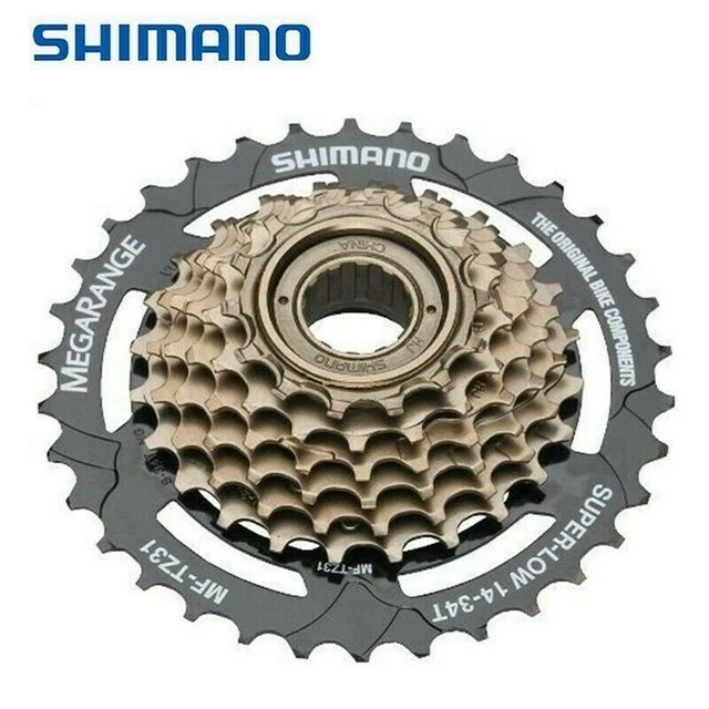 Cassette Shimano 7 Vitesses CS-HG200 - Hyperglide - 12-32T Ou 12-28T - Pour VTT Et Ville