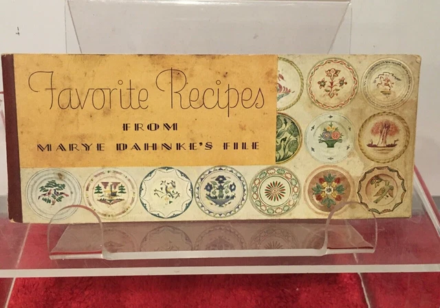 Kraft Favorite Recipes From Marye Dahnke's File 1936 Edition