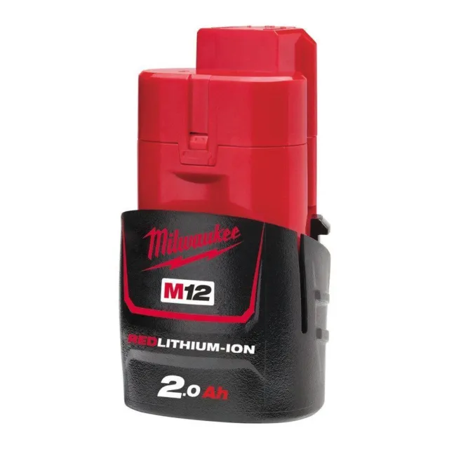 MILWAUKEE M12 B2 batteria 12V 2.0 Ah Li-Ion a ioni di litio 3 volte più potente