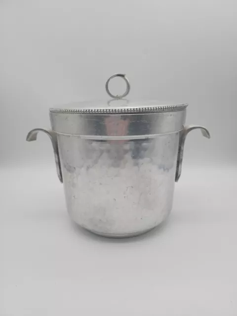 MCM BW Buenilum Hammered Aluminum Ice Bucket Two Handle