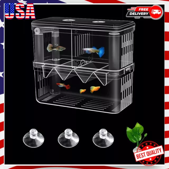 Large Fish Breeder Box for Aquarium, Fish Tank Acrylic Breeding Box